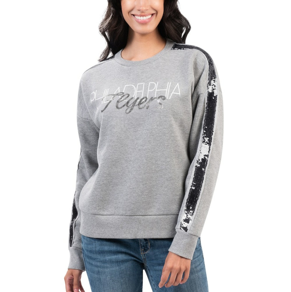 Philadelphia Flyers G-III 4Her by Carl Banks Women's Penalty Box Pullover Sweatshirt - Gray - NHL
