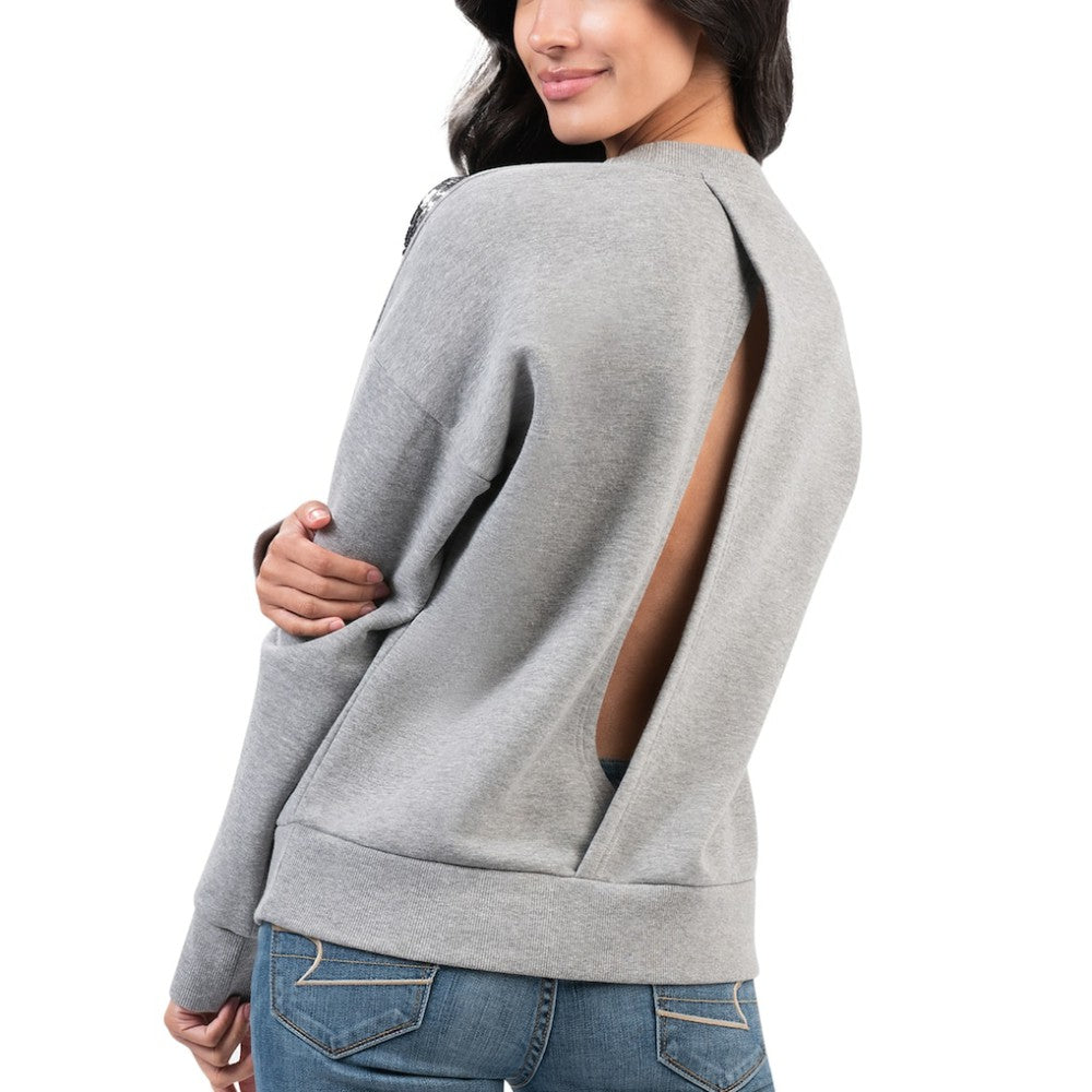 Pittsburgh Penguins G-III 4Her by Carl Banks Women's Penalty Box Pullover Sweatshirt - Gray - NHL
