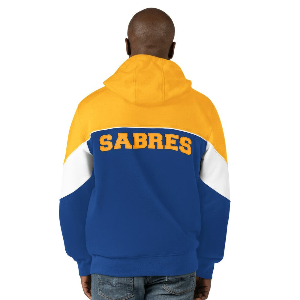 Buffalo Sabres Starter Power Forward Full-Zip Hoodie - Royal/Gold - NHL