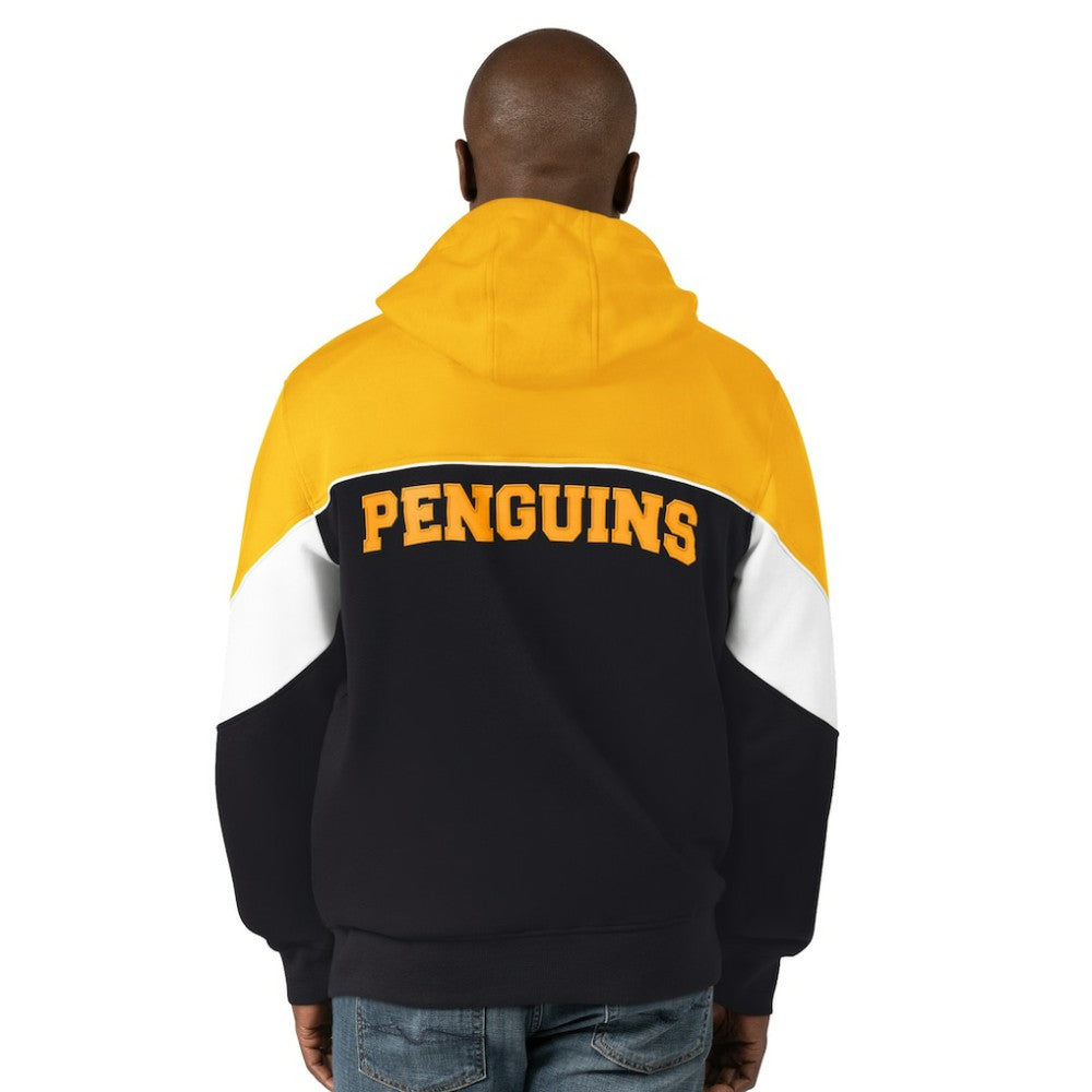 Pittsburgh Penguins Starter Power Forward Full-Zip Hoodie - Black/Gold - NHL