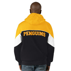 Pittsburgh Penguins Starter Power Forward Full-Zip Hoodie - Black/Gold - NHL