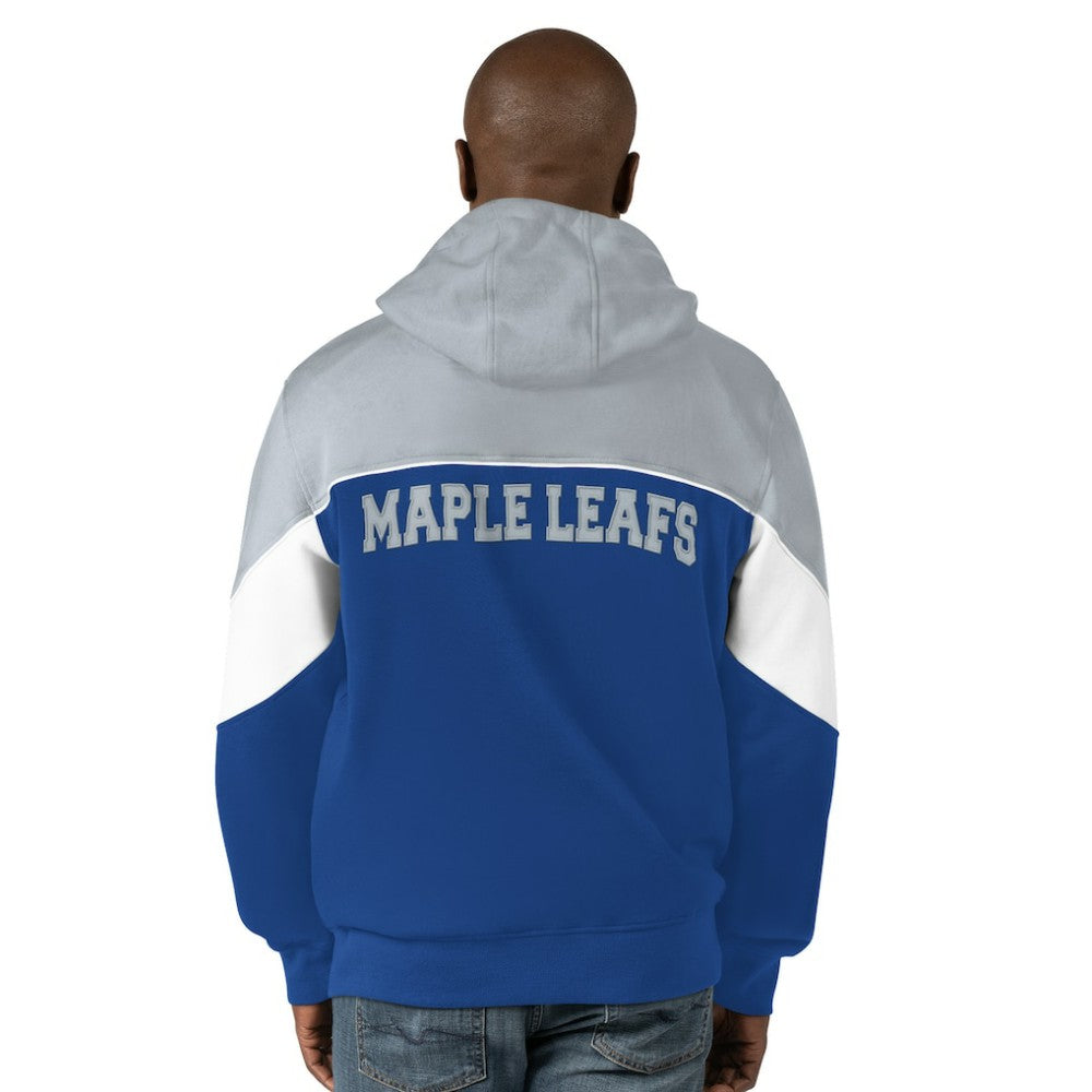 Toronto Maple Leafs Starter Power Forward Full-Zip Hoodie - Blue/Gray - NHL