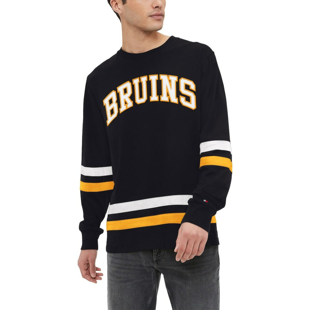 Boston Bruins Tommy Hilfiger Nolan Long Sleeve T-Shirt - Black - NHL