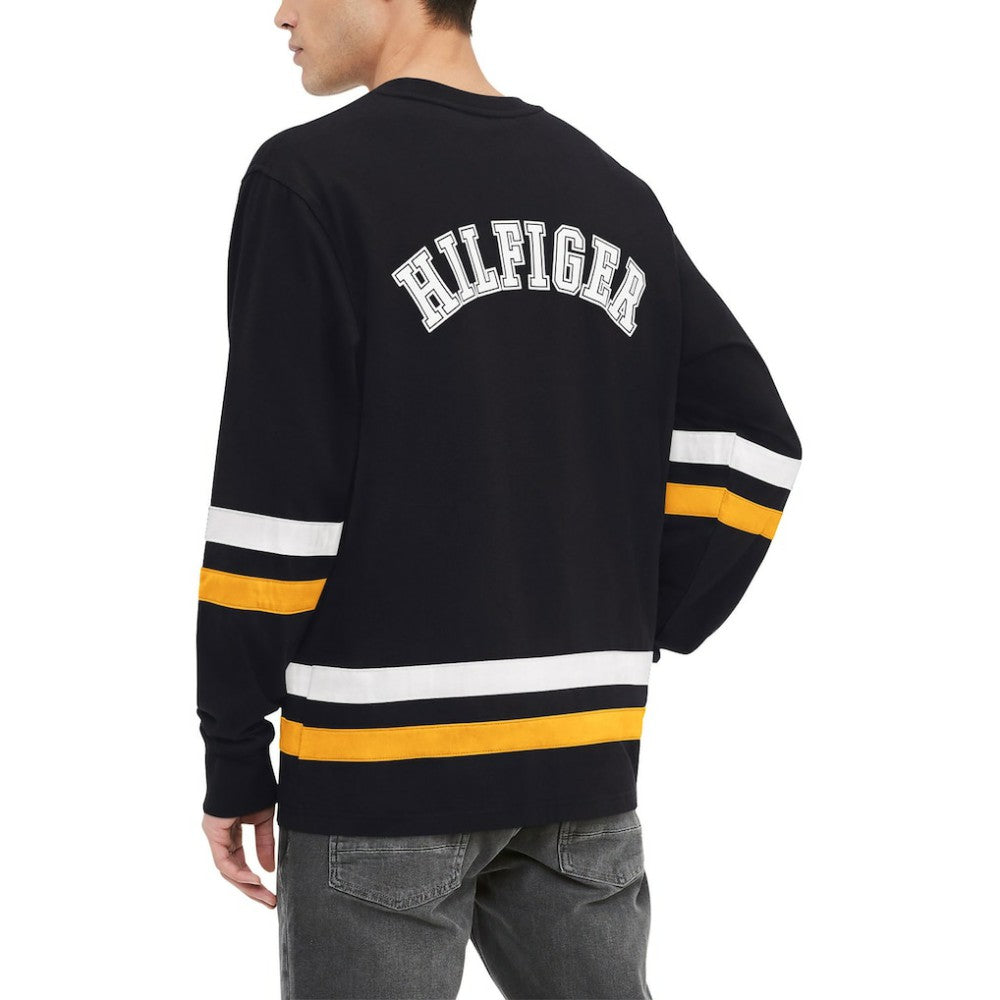Boston Bruins Tommy Hilfiger Nolan Long Sleeve T-Shirt - Black - NHL