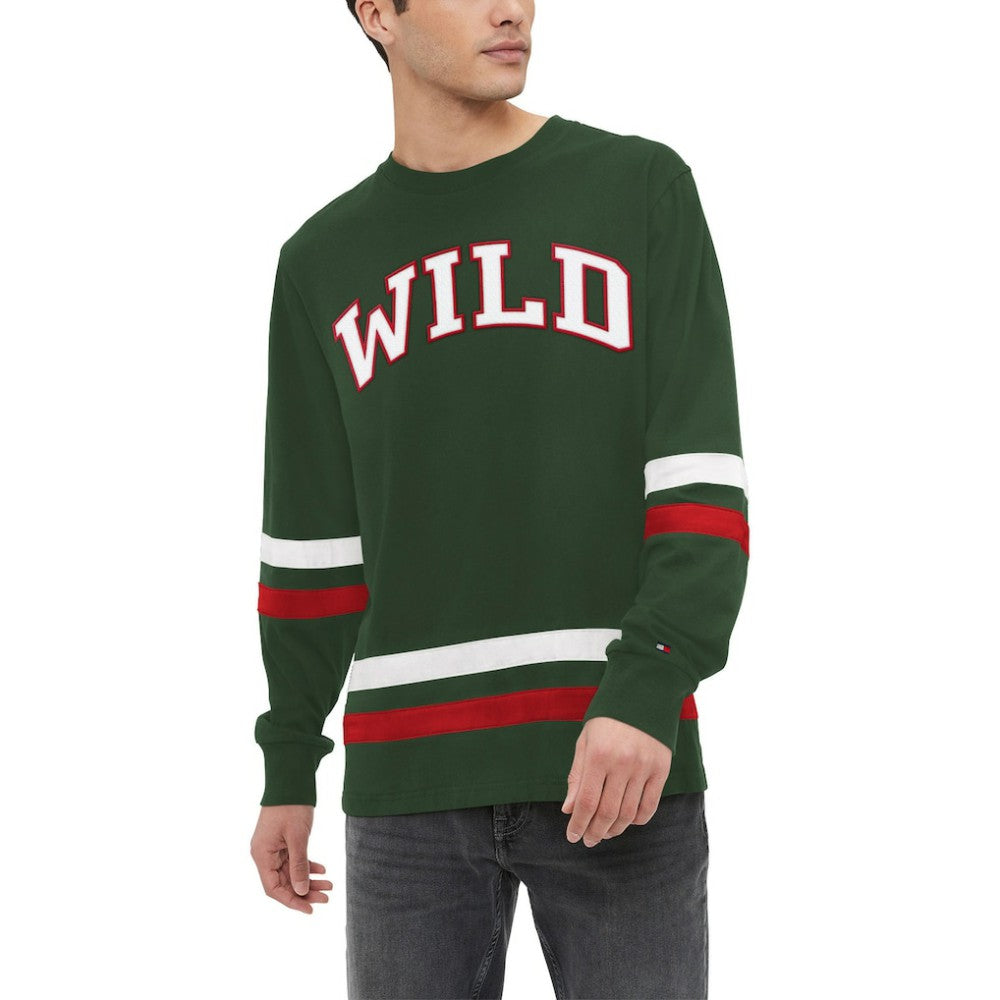 Minnesota Wild Tommy Hilfiger Nolan Long Sleeve T-Shirt - Green - NHL