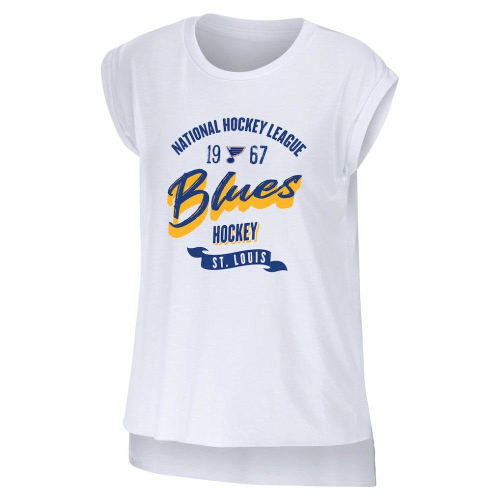 St. Louis Blues WEAR by Erin Andrews Women's Domestic Tank Top - White - NHL