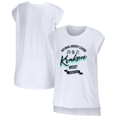 Seattle Kraken WEAR by Erin Andrews Women's Domestic Tank Top - White - NHL
