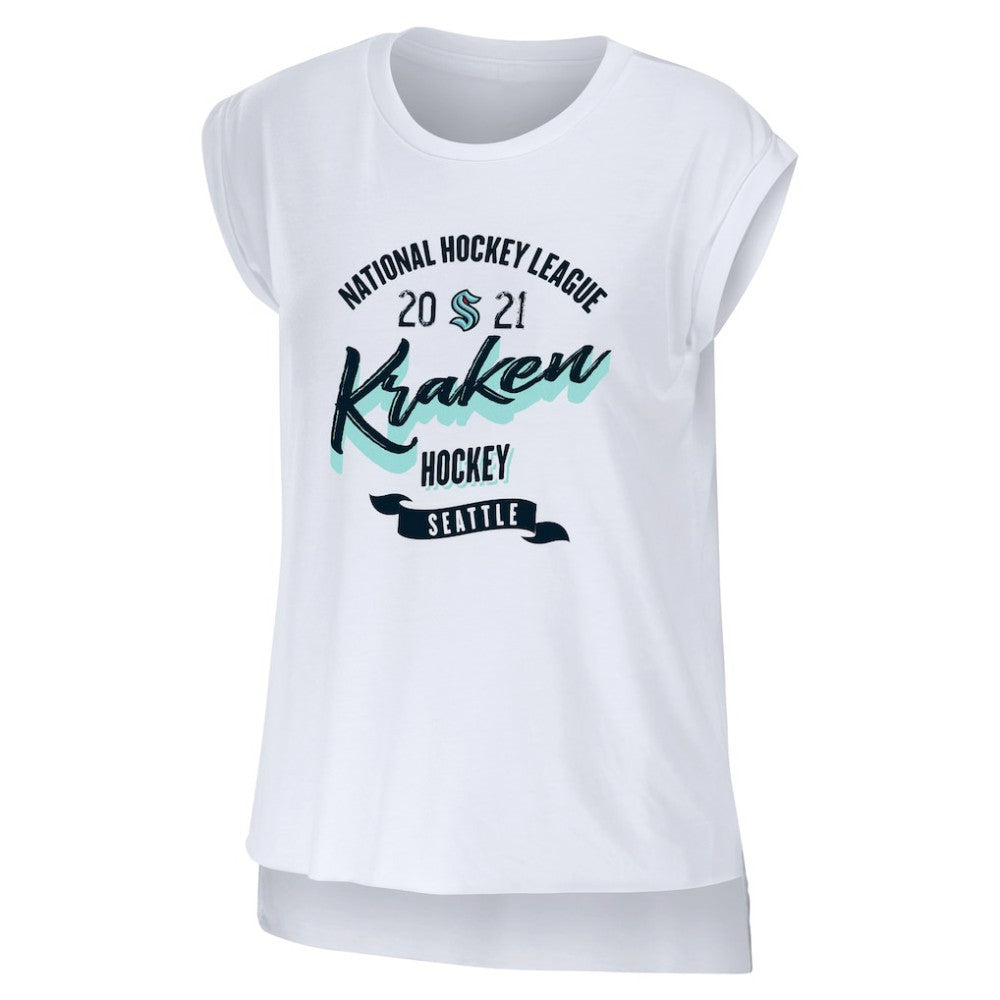 Seattle Kraken WEAR by Erin Andrews Women's Domestic Tank Top - White - NHL
