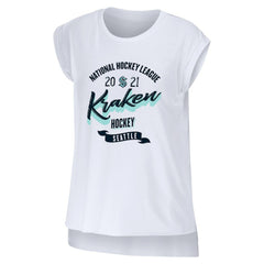 Seattle Kraken WEAR by Erin Andrews Women's Domestic Tank Top - White - NHL