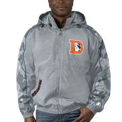 Denver Broncos Starter Thursday Night Gridiron Throwback Full-Zip Jacket Gray | NFL