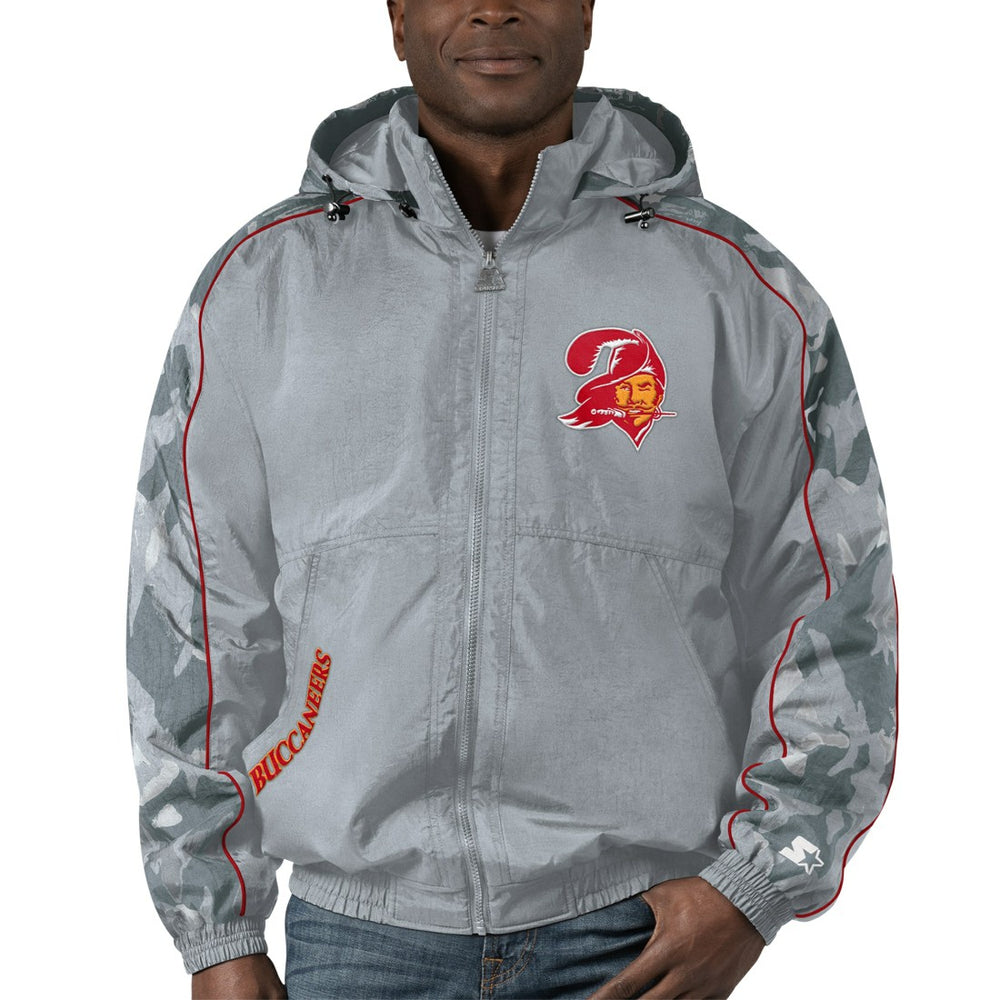 Tampa Bay Buccaneers Starter Thursday Night Gridiron Throwback Full-Zip Jacket Gray | NFL