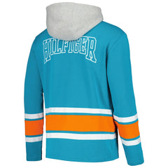 Miami Dolphins Tommy Hilfiger Ivan Fashion Pullover Hoodie Aqua | NFL