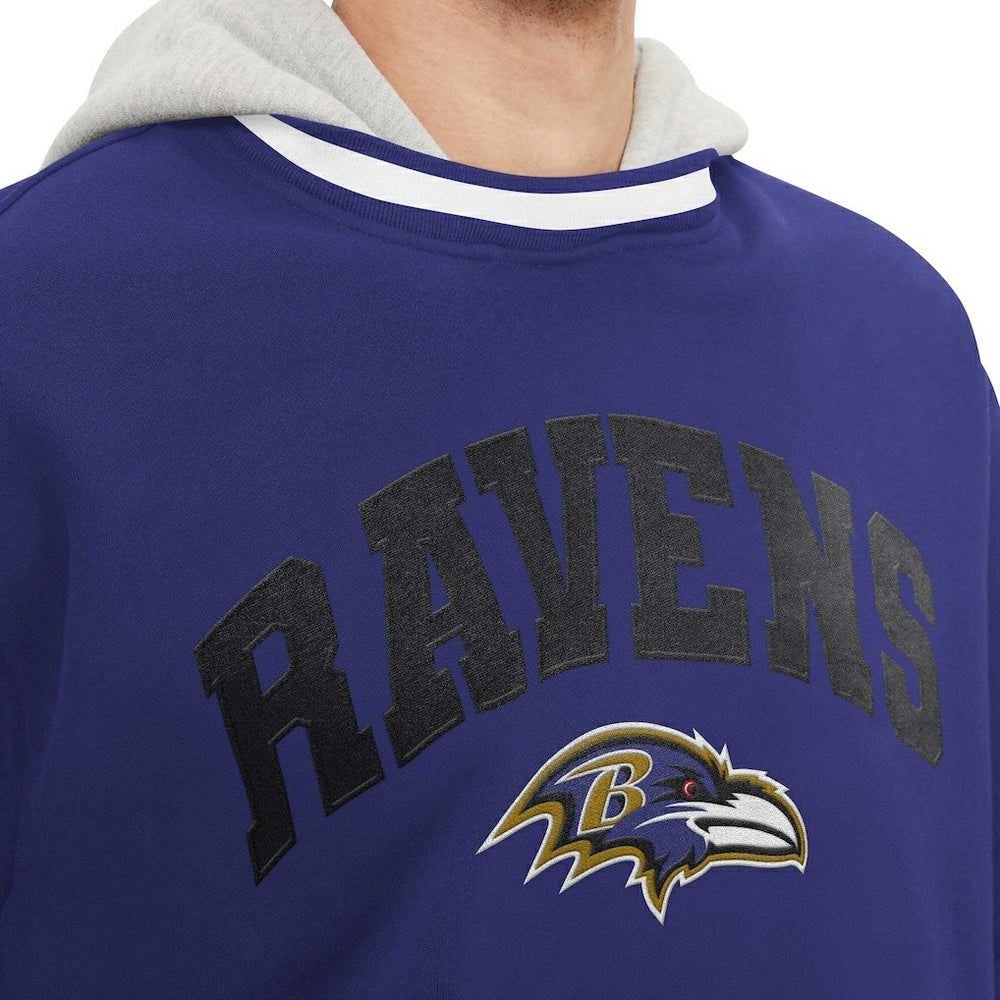 Baltimore Ravens Tommy Hilfiger Ivan Fashion Pullover Hoodie Purple | NFL