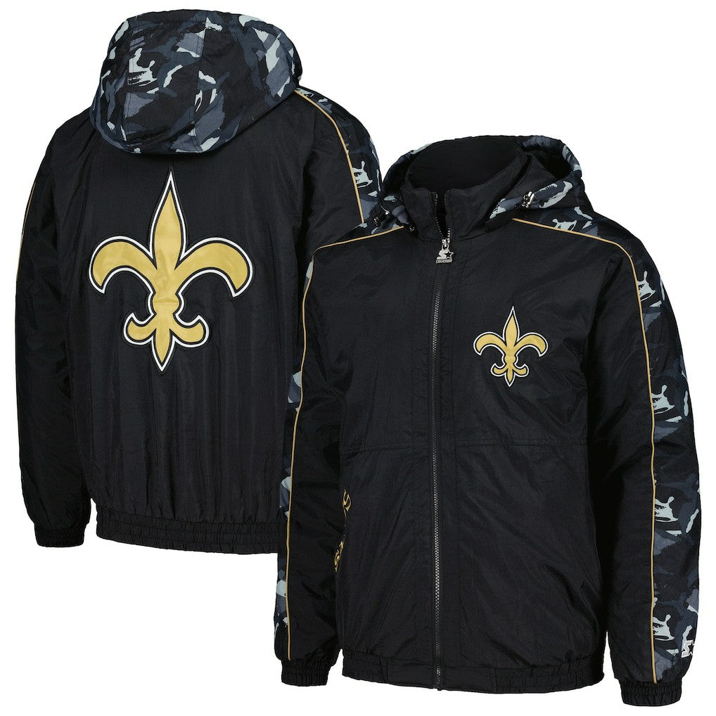 New Orleans Saints Starter Thursday Night Gridiron Full-Zip Hoodie Black | NFL