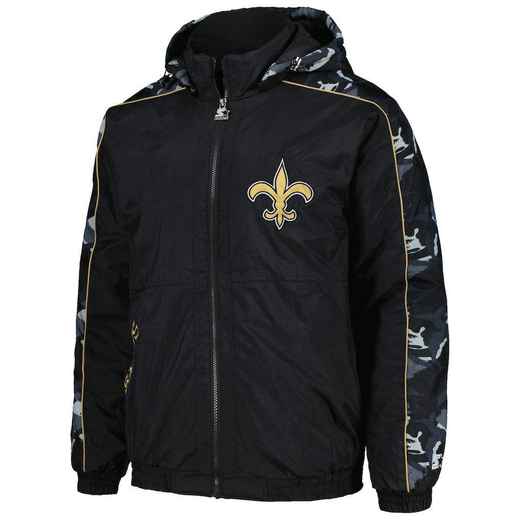 New Orleans Saints Starter Thursday Night Gridiron Full-Zip Hoodie Black | NFL