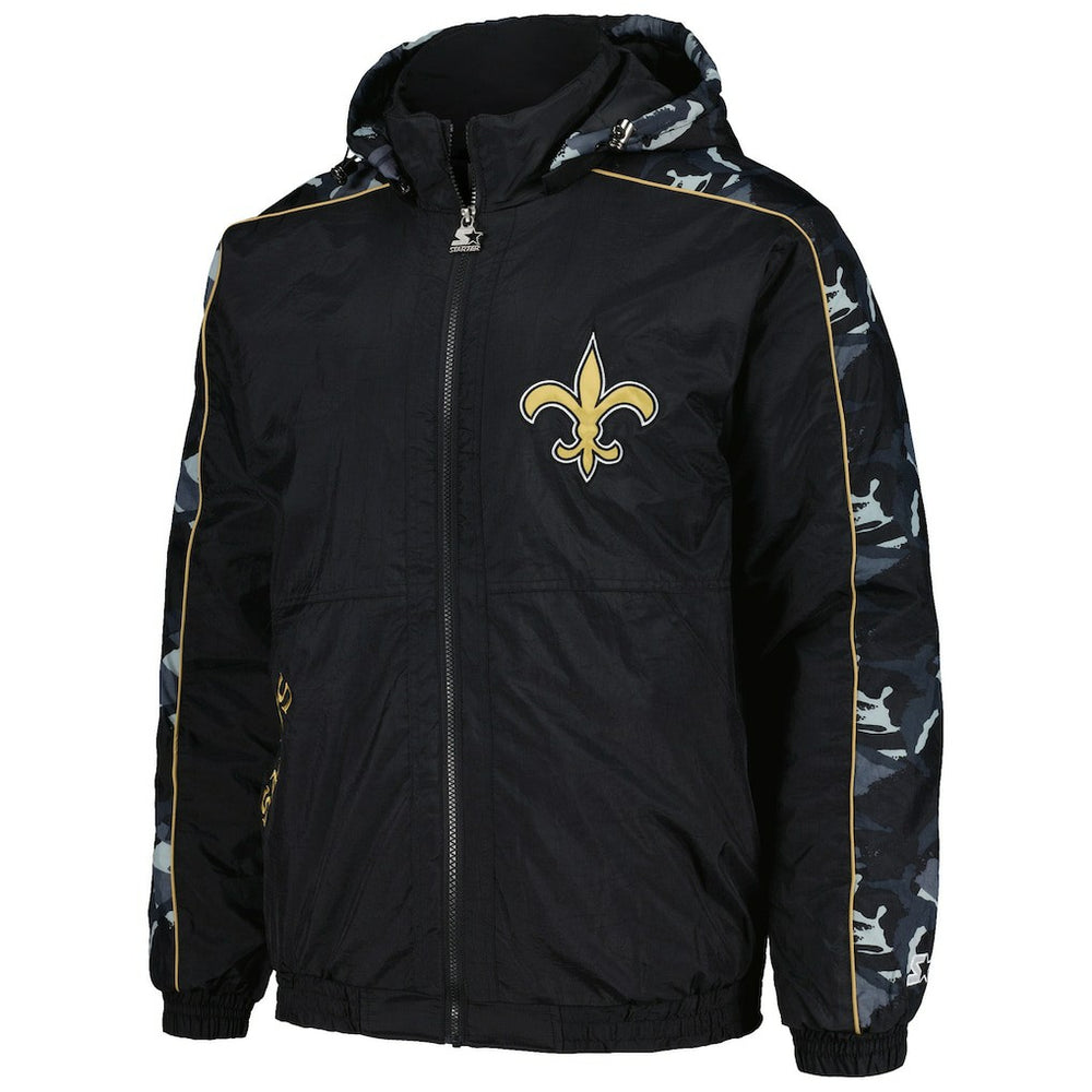 New Orleans Saints Starter Thursday Night Gridiron Full-Zip Hoodie Black | NFL