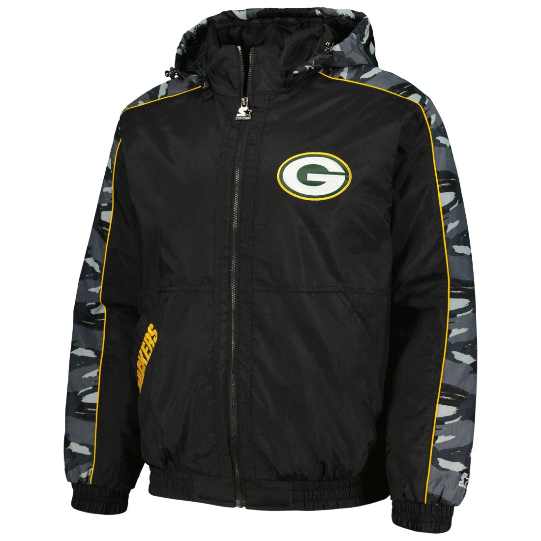Green Bay Packers Starter Thursday Night Gridiron Full-Zip Hoodie Black | NFL
