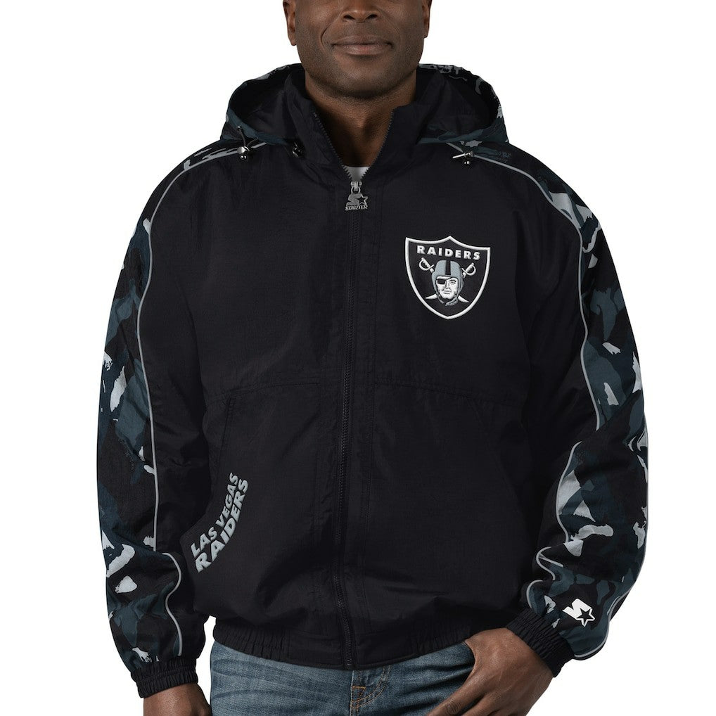 Las Vegas Raiders Starter Thursday Night Gridiron Full-Zip Hoodie Black | NFL