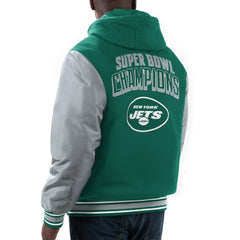 New York Jets G-III Sports by Carl Banks Player Option Full-Zip Hoodie Green/Gray | NFL