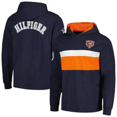 Chicago Bears Tommy Hilfiger Morgan Long Sleeve Hoodie T-Shirt Navy | NFL