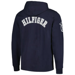 Chicago Bears Tommy Hilfiger Morgan Long Sleeve Hoodie T-Shirt Navy | NFL