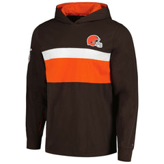 Cleveland Browns Tommy Hilfiger Morgan Long Sleeve Hoodie T-Shirt Brown | NFL