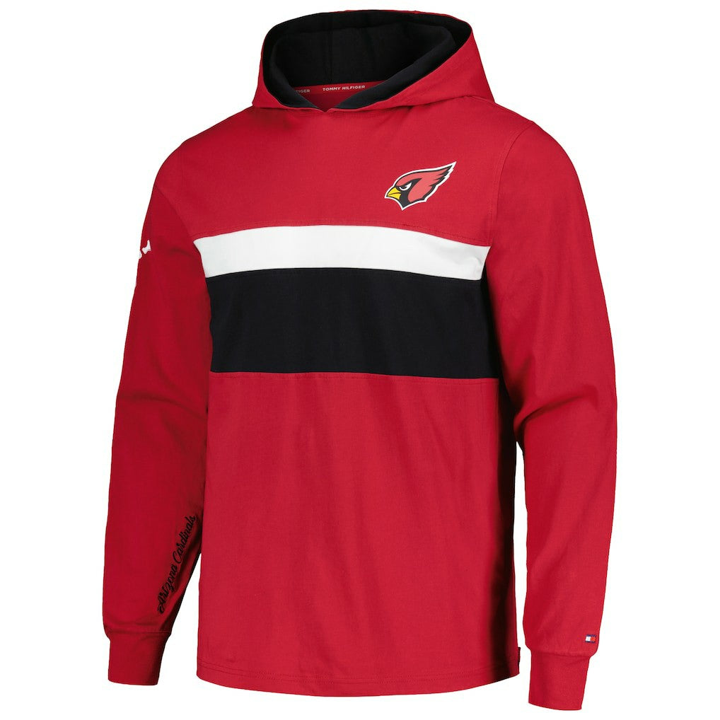 Arizona Cardinals Tommy Hilfiger Morgan Long Sleeve Hoodie T-Shirt Cardinal | NFL