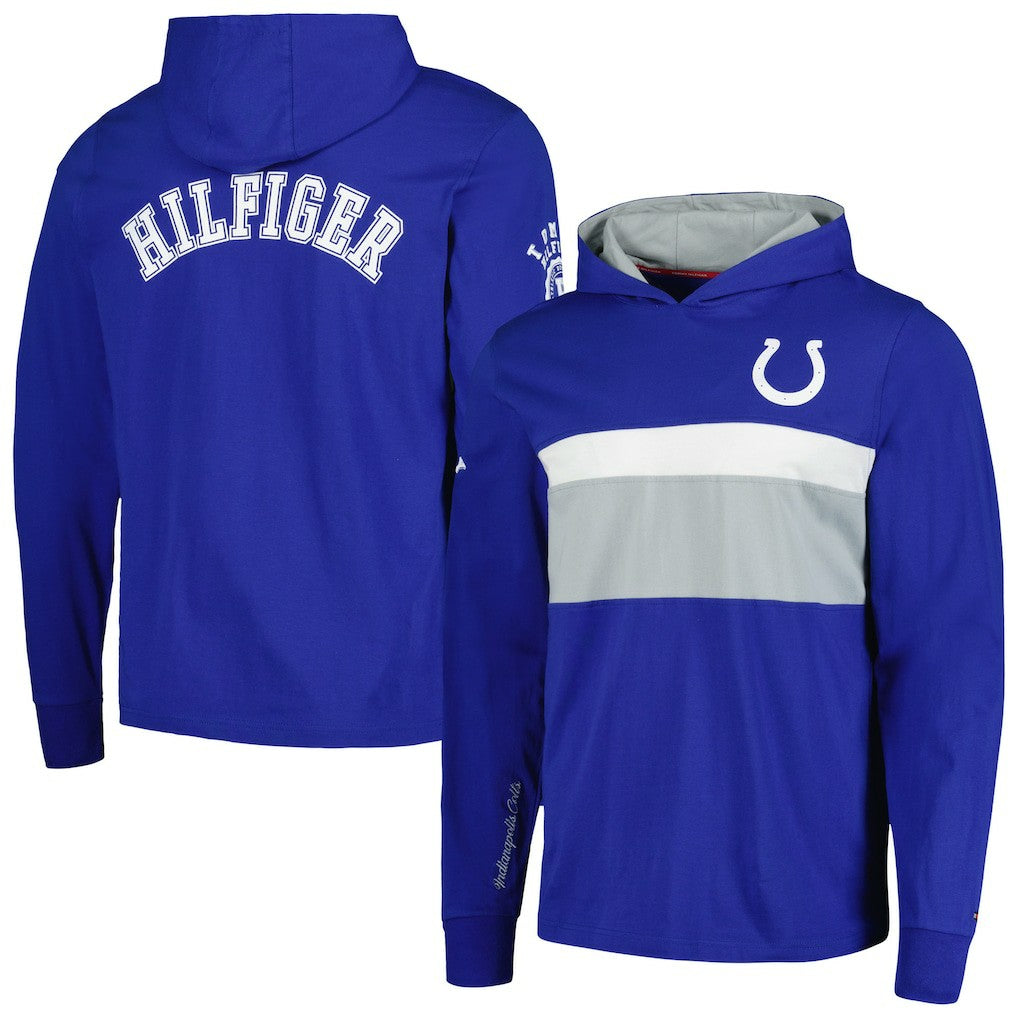 Indianapolis Colts Tommy Hilfiger Morgan Long Sleeve Hoodie T-Shirt Royal | NFL