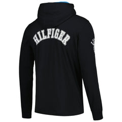 Carolina Panthers Tommy Hilfiger Morgan Long Sleeve Hoodie T-Shirt Black | NFL