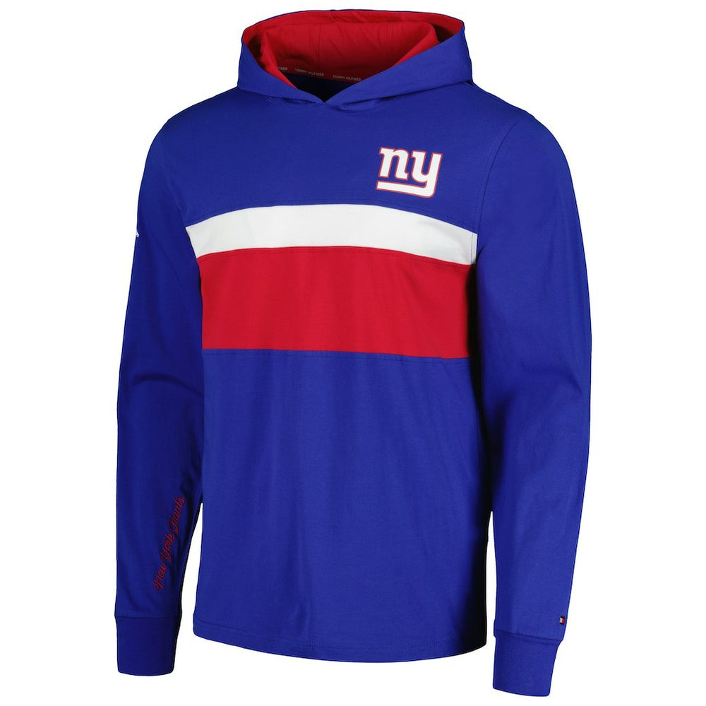 New York Giants Tommy Hilfiger Morgan Long Sleeve Hoodie T-Shirt Royal | NFL