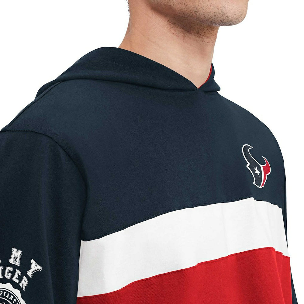 Houston Texans Tommy Hilfiger Morgan Long Sleeve Hoodie T-Shirt Navy | NFL