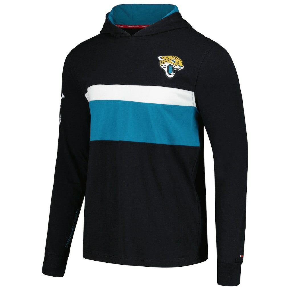 Jacksonville Jaguars Tommy Hilfiger Morgan Long Sleeve Hoodie T-Shirt Black | NFL