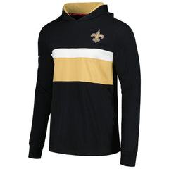 New Orleans Saints Tommy Hilfiger Morgan Long Sleeve Hoodie T-Shirt Black | NFL