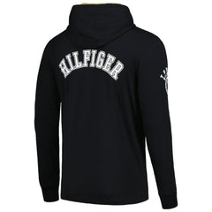 New Orleans Saints Tommy Hilfiger Morgan Long Sleeve Hoodie T-Shirt Black | NFL