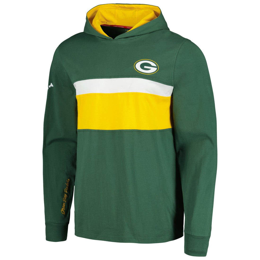 Green Bay Packers Tommy Hilfiger Morgan Long Sleeve Hoodie T-Shirt Green | NFL