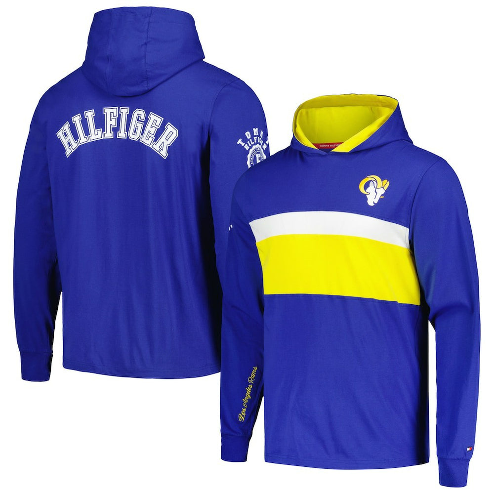 Los Angeles Rams Tommy Hilfiger Morgan Long Sleeve Hoodie T-Shirt Royal | NFL