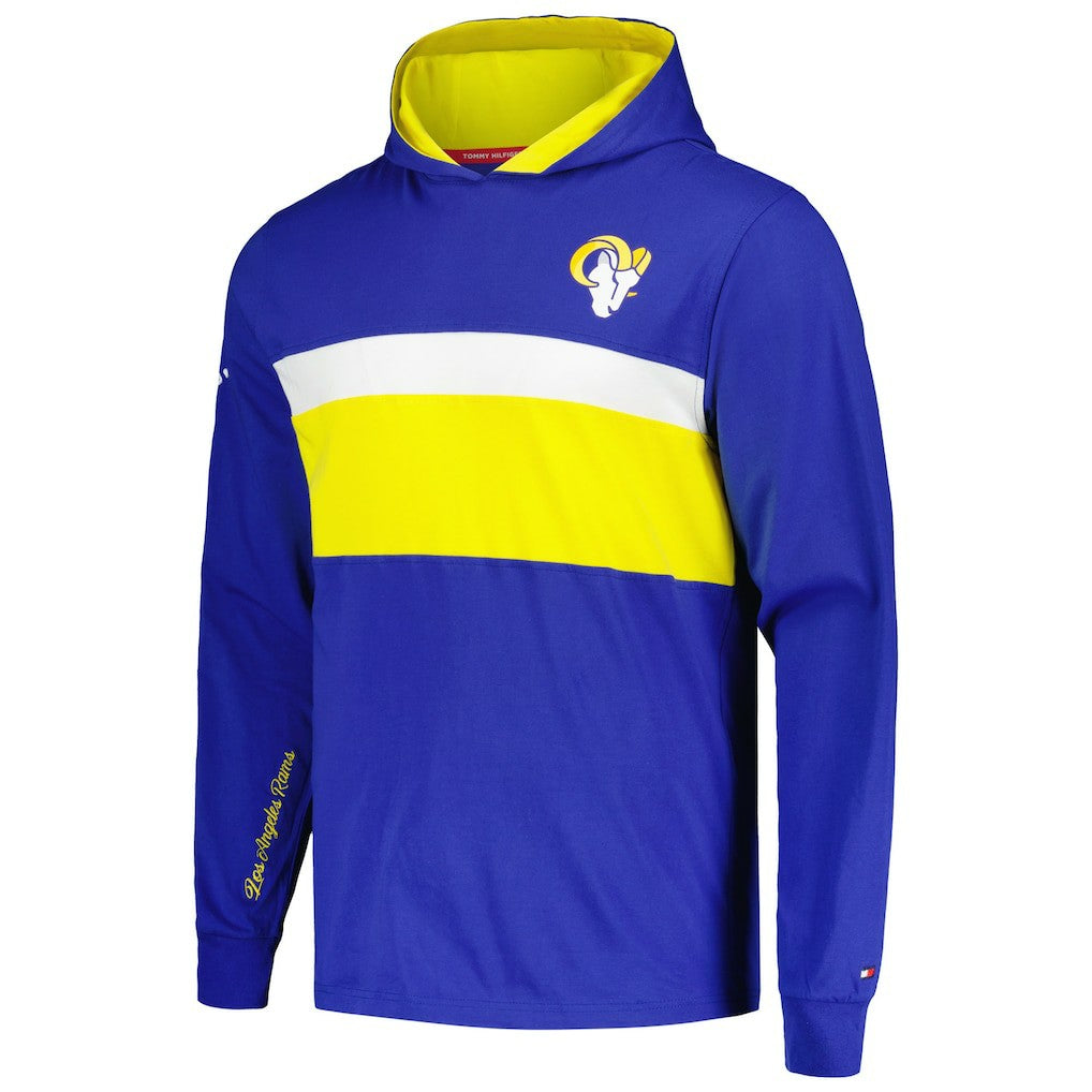 Los Angeles Rams Tommy Hilfiger Morgan Long Sleeve Hoodie T-Shirt Royal | NFL
