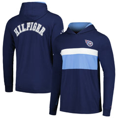 Tennessee Titans Tommy Hilfiger Morgan Long Sleeve Hoodie T-Shirt Navy | NFL