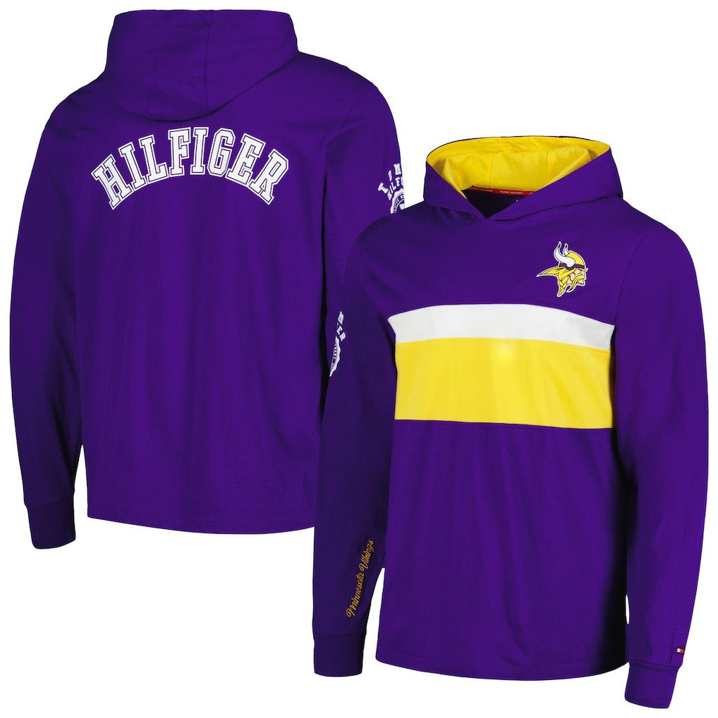 Minnesota Vikings Tommy Hilfiger Morgan Long Sleeve Hoodie T-Shirt Purple | NFL