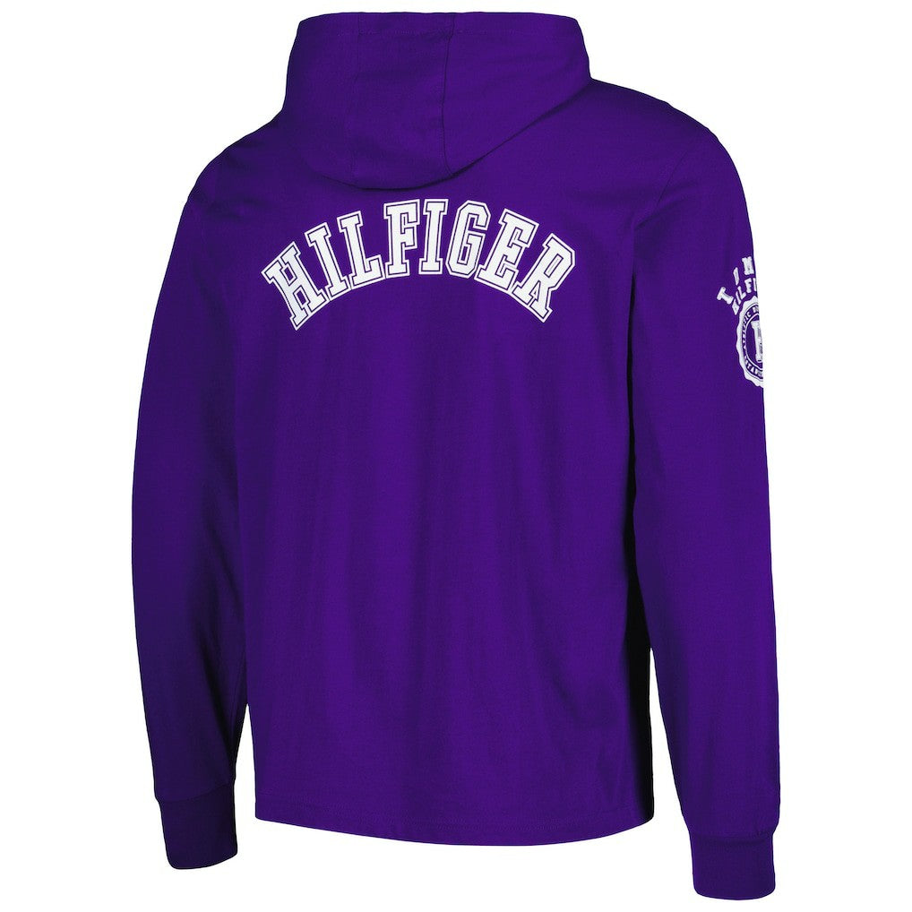 Minnesota Vikings Tommy Hilfiger Morgan Long Sleeve Hoodie T-Shirt Purple | NFL