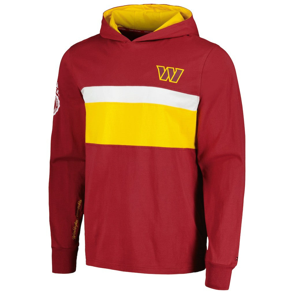 Washington Commanders Tommy Hilfiger Morgan Long Sleeve Hoodie T-Shirt Burgundy | NFL