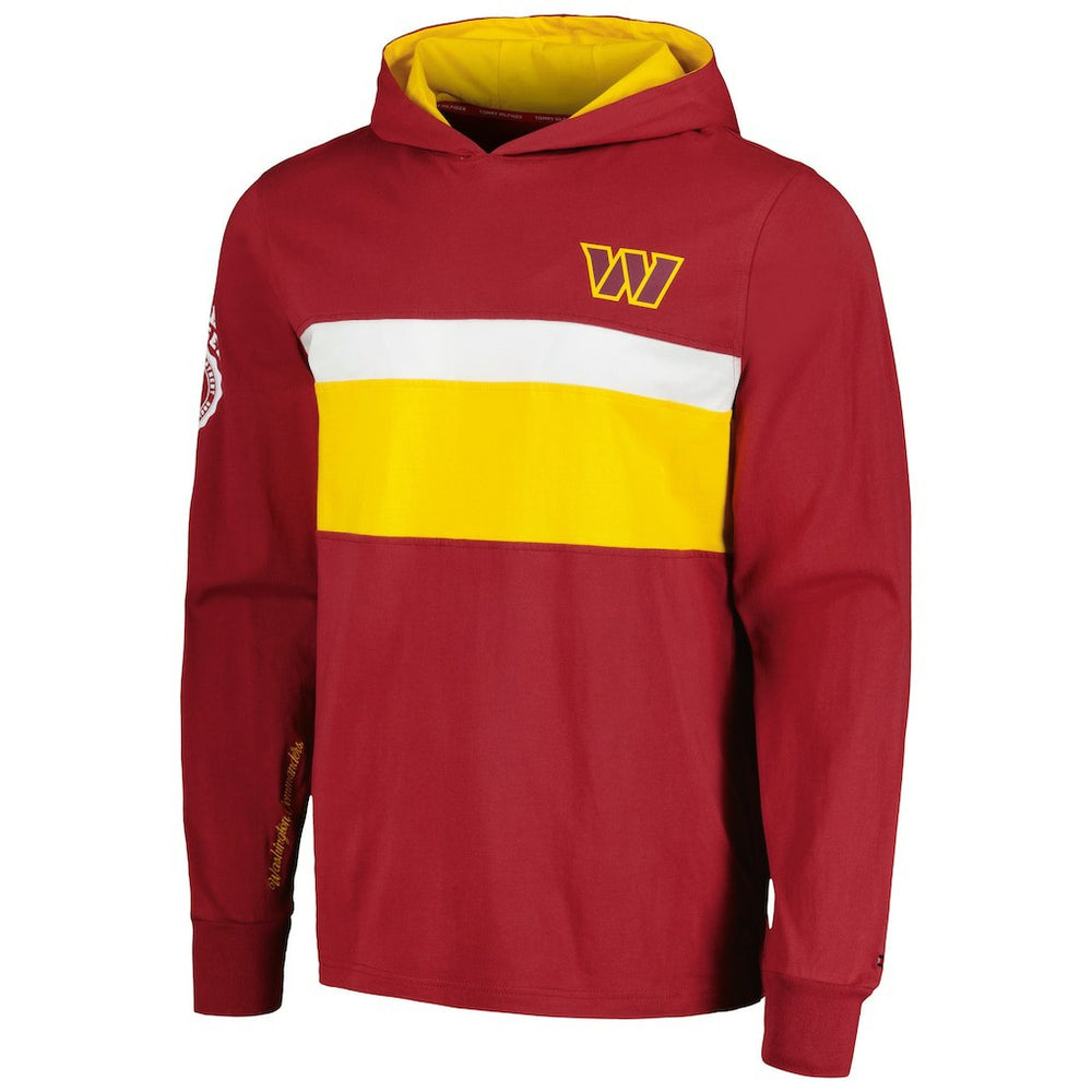 Washington Commanders Tommy Hilfiger Morgan Long Sleeve Hoodie T-Shirt Burgundy | NFL