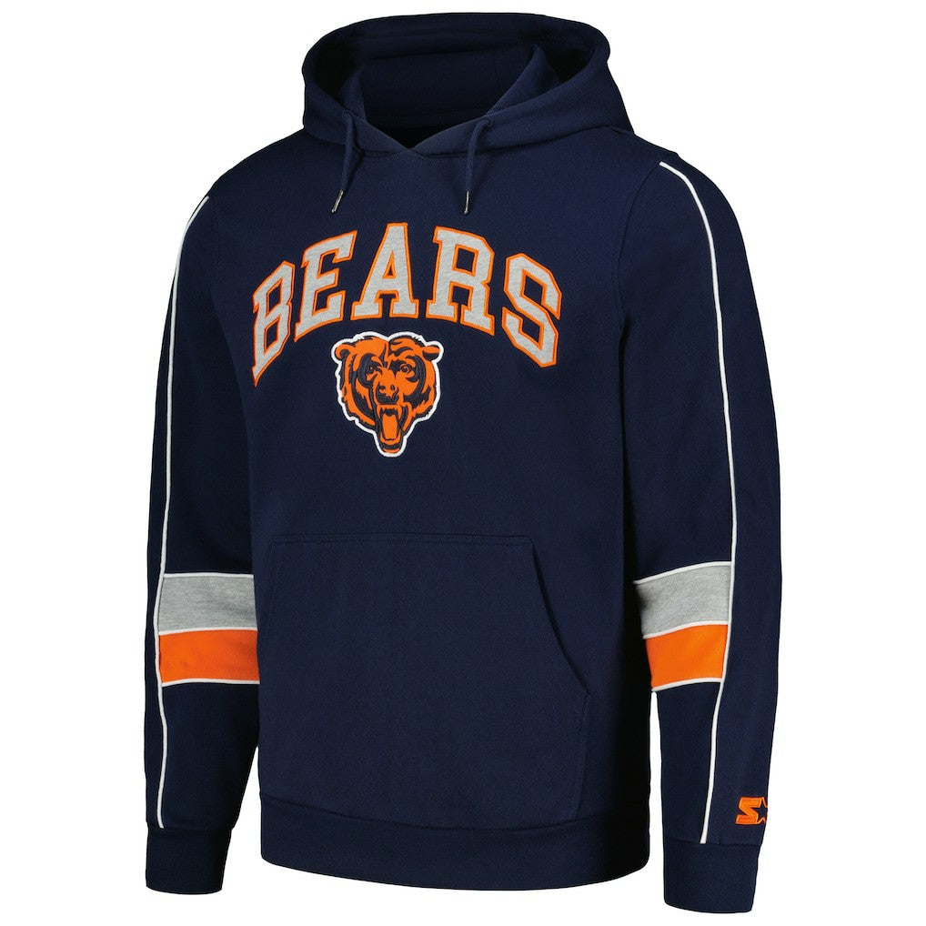 Chicago Bears Starter Captain Pullover Hoodie Navy | NFL