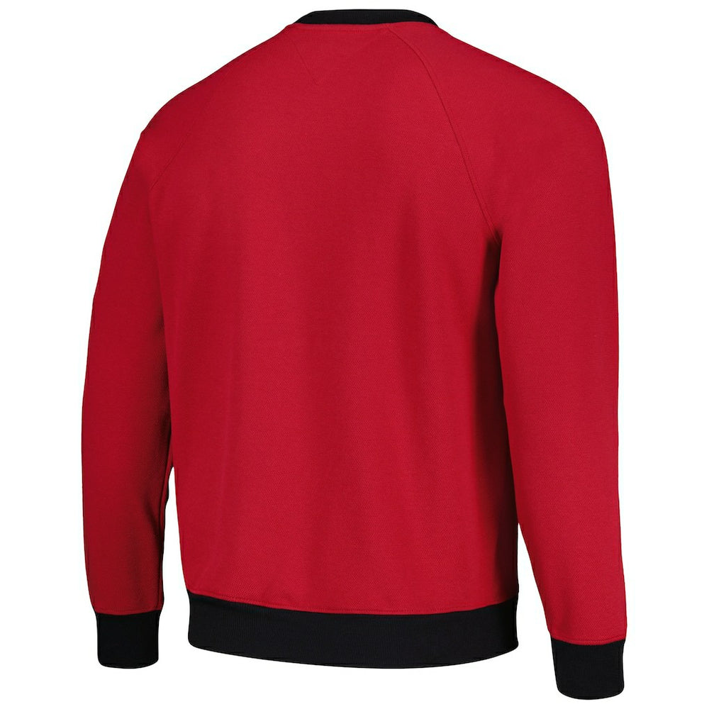Arizona Cardinals Tommy Hilfiger Reese Raglan Tri-Blend Pullover Sweatshirt Cardinal | NFL