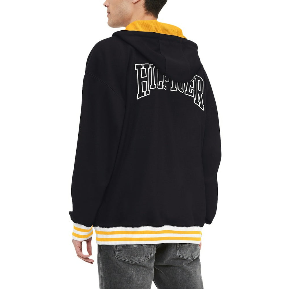 Pittsburgh Steelers Tommy Hilfiger Aaron Quarter-Zip Hoodie Black | NFL