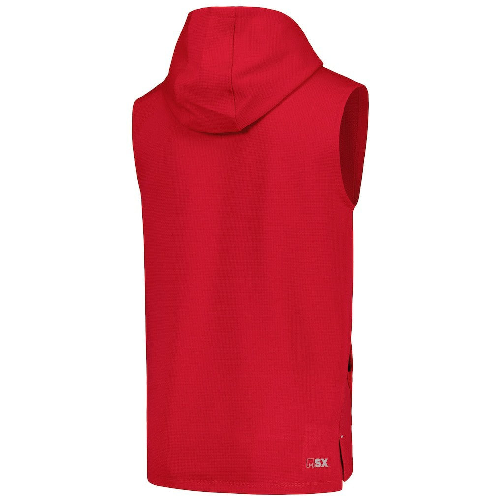Arizona Cardinals MSX by Michael Strahan Marathon Sleeveless Pullover Hoodie Cardinal | NFL
