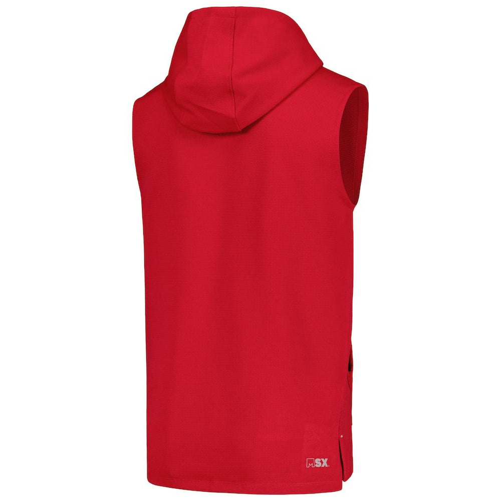 Arizona Cardinals MSX by Michael Strahan Marathon Sleeveless Pullover Hoodie Cardinal | NFL