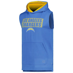 Los Angeles Chargers MSX by Michael Strahan Marathon Sleeveless Pullover Hoodie Powder Blue | NFL