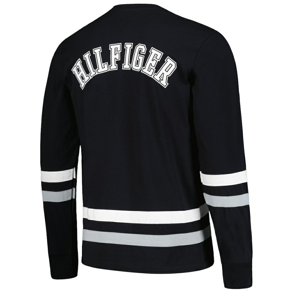 Las Vegas Raiders Tommy Hilfiger Nolan Long Sleeve T-Shirt Black/Silver | NFL