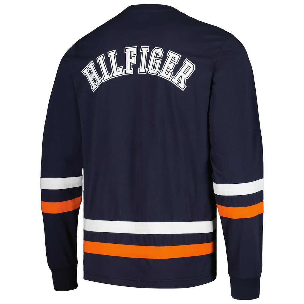Chicago Bears Tommy Hilfiger Nolan Long Sleeve T-Shirt Navy/Orange | NFL